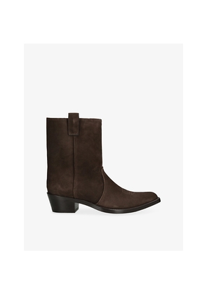 Womens Khaite Clive 35 Suede Ankle Boots