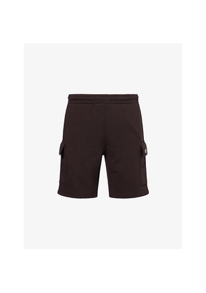 Mens Lacoste Slubby Flap-Pocket Cotton Sweat Shorts
