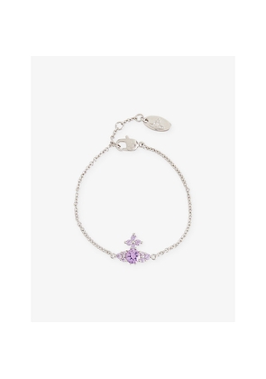 Womens Vivienne Westwood Jewellery Feodorita Silver-Plated Brass and Cubic Zirconia Bracelet