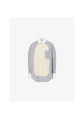 Womens Stella Mccartney Stripe Pj Panelled Cotton Shirt