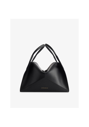 Womens Victoria Beckham Plié Leather Shoulder Bag