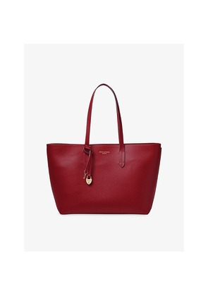 Womens Aspinal Of London Zipped East West Leather Tote