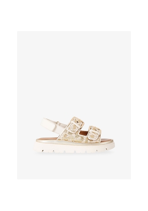 Womens Carvela Comfort Pavilion Raffia Sandals