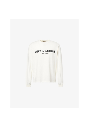 Mens Gallery Dept Logo-Print Long-Sleeve Cotton T-Shirt