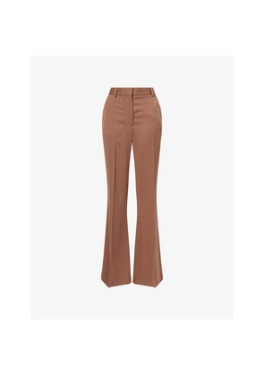 Womens Stella Mccartney Mid-Rise Bootcut Wool Trousers
