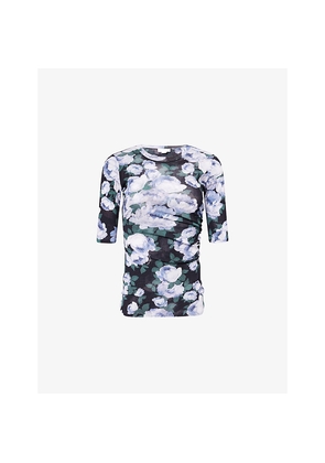 Womens Stella Mccartney Bunch Of Roses Ruched Woven Top