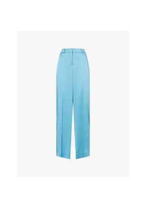 Womens Stella Mccartney Wide-Leg Tailored Satin Trousers