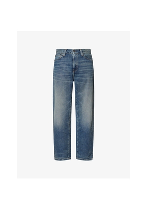 Mens Carhartt WIP Aaron Tapered-Leg Denim Jeans