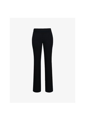 Womens House of CB Chiara Straight-Leg High-Rise Stretch-Crepe Trousers