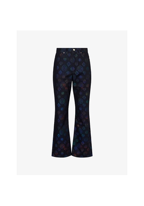 Mens Casablanca Heatmap Straight-Leg Denim Jeans