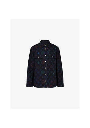 Mens Casablanca Heatmap Denim Shirt
