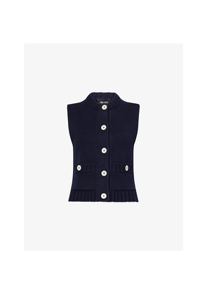 Womens Me And Em Sleeveless Knitted Cotton Vest