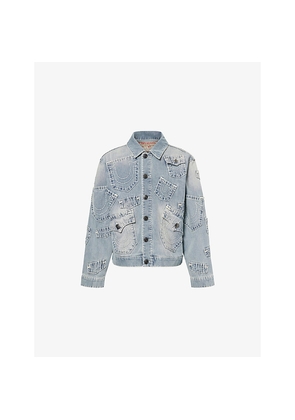 Mens True Religion Multi-Pocket Super T Denim Jacket