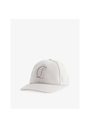 Mens Christian Louboutin Mooncrest Ivy Ac Cotton-Canvas Baseball Cap
