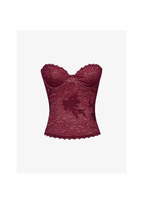 Womens House of CB Yara Strapless Lace Top