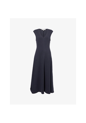 Womens Frame The Studio Flared Cotton Midi Dress