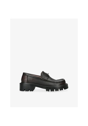Womens Loewe Sierra Leather Loafers