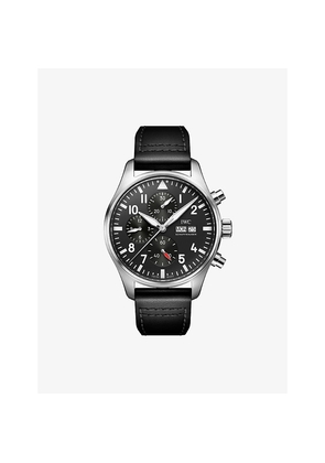 Mens Iwc Pilot's Chronograph Stainless-Steel Automatic Watch 43mm