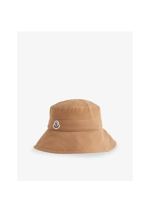 Womens Moncler Brand-Patch Cotton Bucket Hat