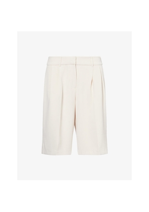 Womens Stylein Bore Pressed-Pleat Crepe Shorts