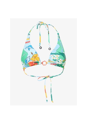 Womens Seafolly Viva Vacation Triangle Bikini Top