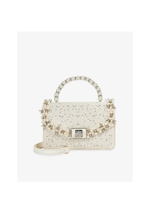 Womens Dune Bridesmaid Woven Top-Handle Bag