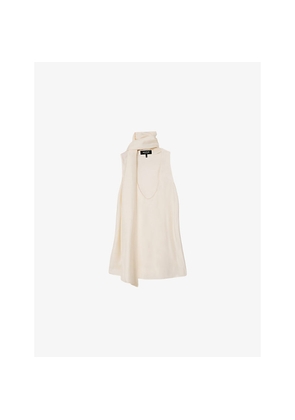 Womens Whistles Sleeveless Scarf Silk Top