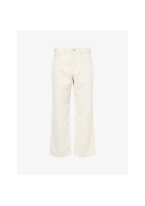 Mens Paul Smith Twill Straight-Leg Cotton and Linen Trousers