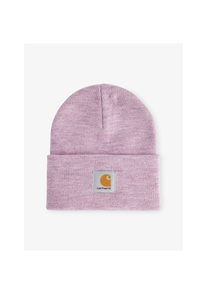 Womens Carhartt WIP Brand-Patch Knitted Beanie