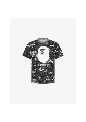 Mens A Bathing Ape Pixel Camo Graphic-Print Cotton T-Shirt