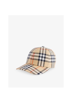 Womens Burberry Classic Checked Cotton Cap
