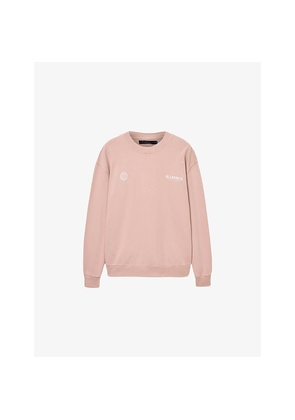 Mens Allsaints Emblem Crewneck Cotton-Jersey Sweatshirt