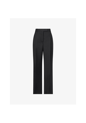 Womens Rohe Frames Mid-Rise Tailored Wool-Blend Trousers