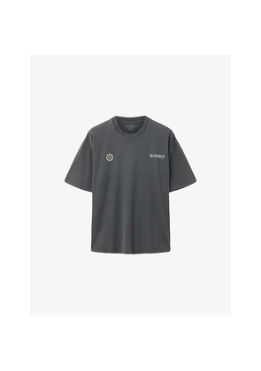 Mens Allsaints Emblem Crew Short-Sleeve Cotton-Jersey T-Shirt