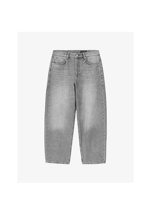 Mens Allsaints Curve Barrel-Leg Jeans