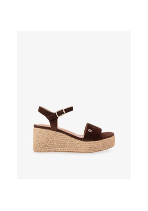 Womens Carvela Portofino Flatform Faux-Leather Sandals