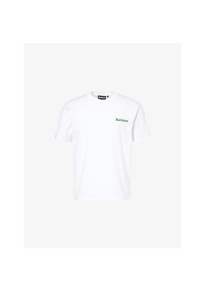 Mens Barbour Crossby Logo-Print Cotton T-Shirt