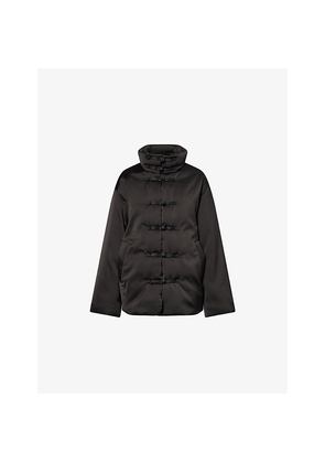 Womens Rohe Frames High-Neck Padded Woven Jacket