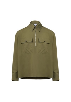 Lightweight cotton serge overshirt