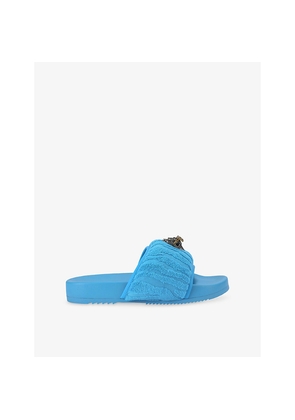 Mens Kurt Geiger London Eagle Puff Fabric Slides