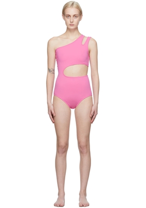 Pushbutton SSENSE Exclusive Pink Cut-Out Bodysuit
