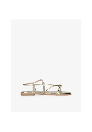 Womens Steve Madden Tiki Faux-Leather Sandals