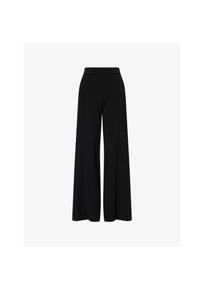 Womens Stella Mccartney Straight Wide-Leg Knitted Trousers
