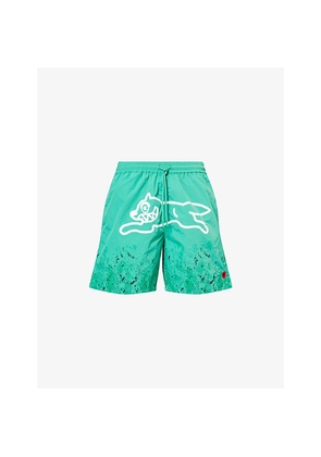 Mens Icecream Snakeskin Running Dog Swim Shorts