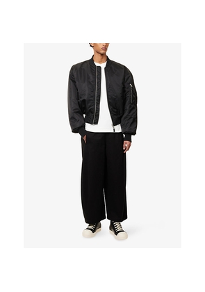 Mens Entire Studios Cropped Broad Nylon Bomber Jacket