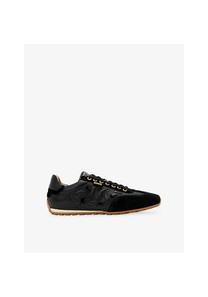 Womens Allsaints Liam Western Leather Trainers