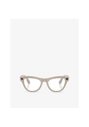 Womens Ray-Ban Meta Rw4014 Skyler Cat-Eye Frame Injected Meta Ai Glasses
