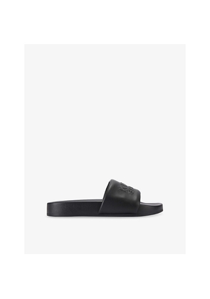 Mens Kurt Geiger London Stacked Faux-Leather Slides