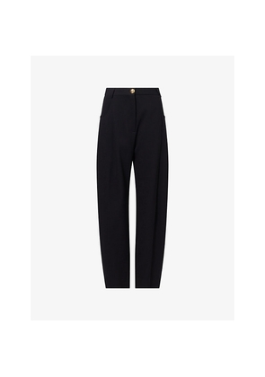 Womens Blaze Milano Sorraia Curved-Leg Woven Trousers