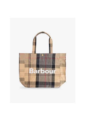 Mens Barbour Telfield Tartan Woven Tote Bag